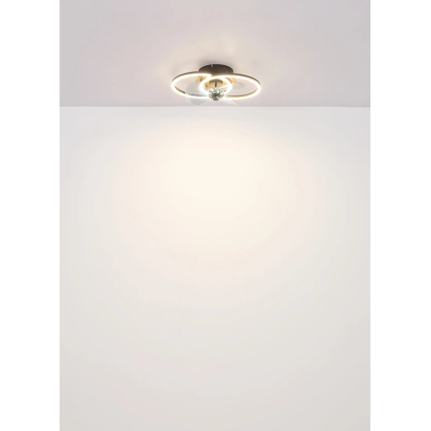 Globo - LED sufitowy wentylator z regulacją jasności LED/24W/230V 2700-6500K + pilot zdalnego sterowania