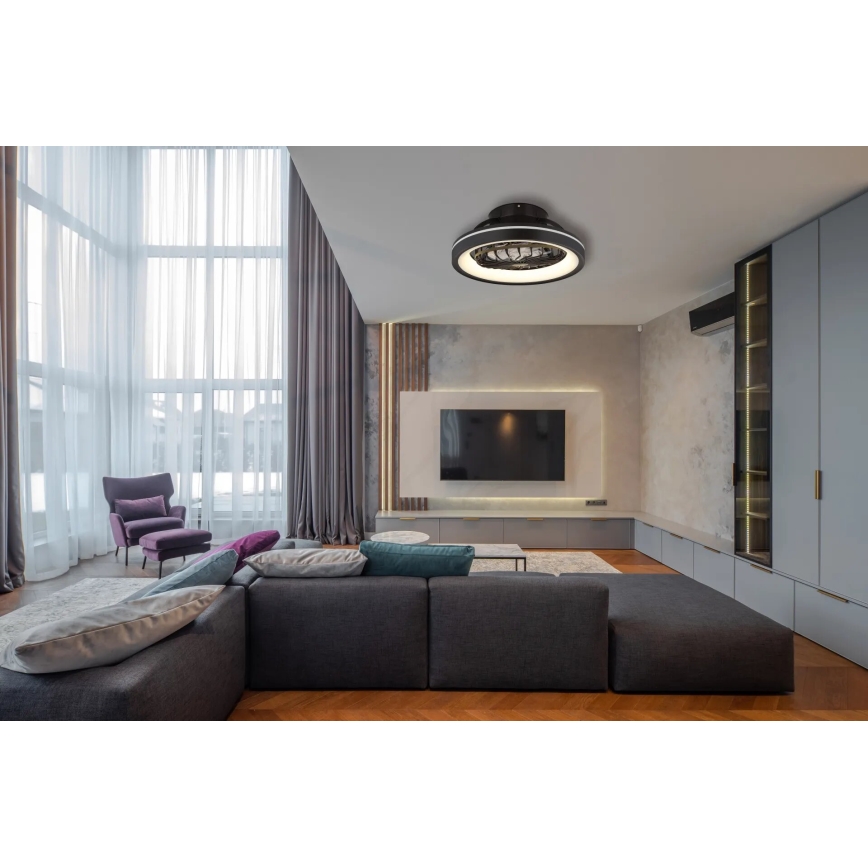 Globo - LED RGB Ściemnialny sufitowy wentylator LED/40W/230V 2700-6500K + zdalne sterowanie
