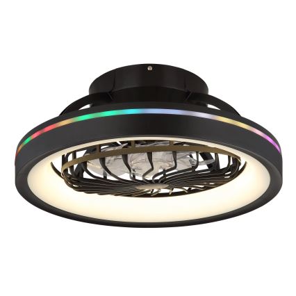 Globo - LED RGB Ściemnialny sufitowy wentylator LED/40W/230V 2700-6500K + zdalne sterowanie