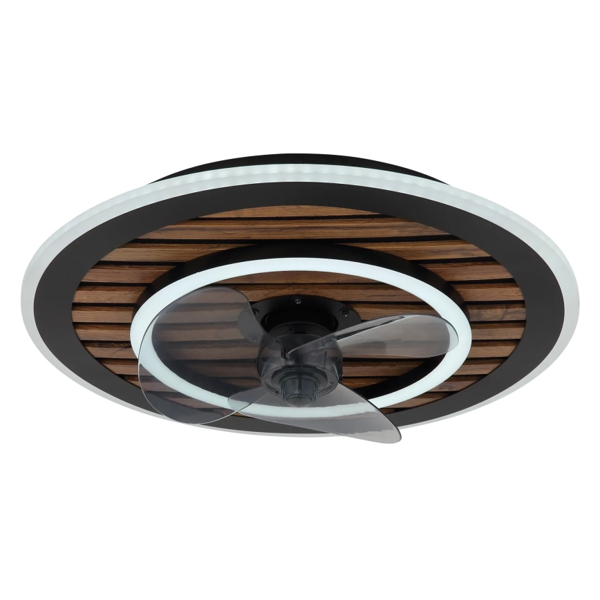 Globo - ściemnialny sufitowy wentylator LED/36W/230V 2700-6000K czarny + pilot zdalnego sterowania