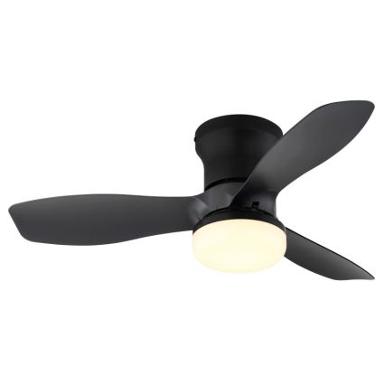 Globo - Ściemnialny wentylator sufitowy LED/15W/230V 2700-6500K czarny + pilot zdalnego sterowania