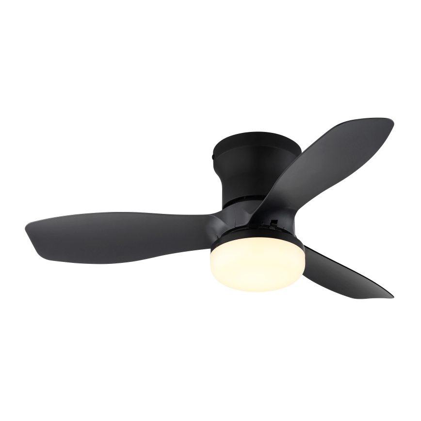 Globo - Ściemnialny wentylator sufitowy LED/15W/230V 2700-6500K czarny + pilot zdalnego sterowania