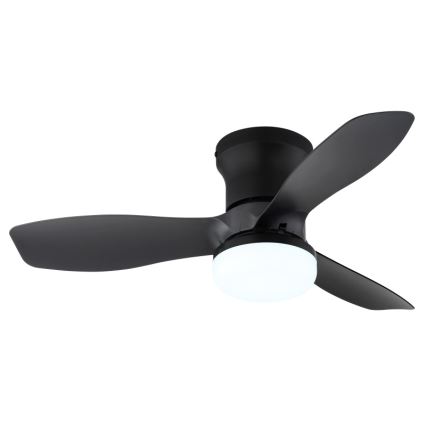 Globo - Ściemnialny wentylator sufitowy LED/15W/230V 2700-6500K czarny + pilot zdalnego sterowania
