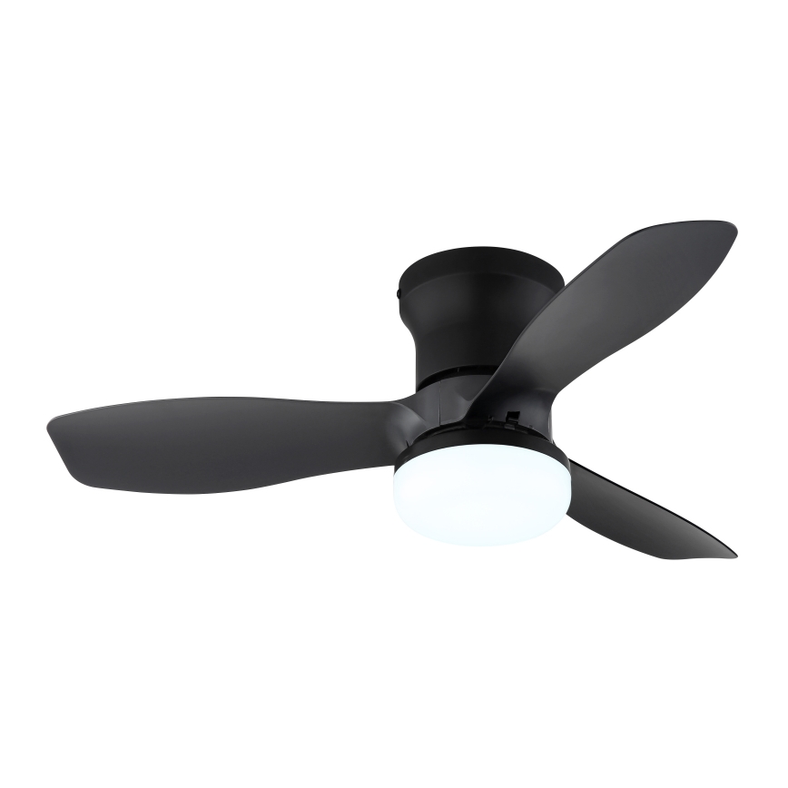 Globo - Ściemnialny wentylator sufitowy LED/15W/230V 2700-6500K czarny + pilot zdalnego sterowania