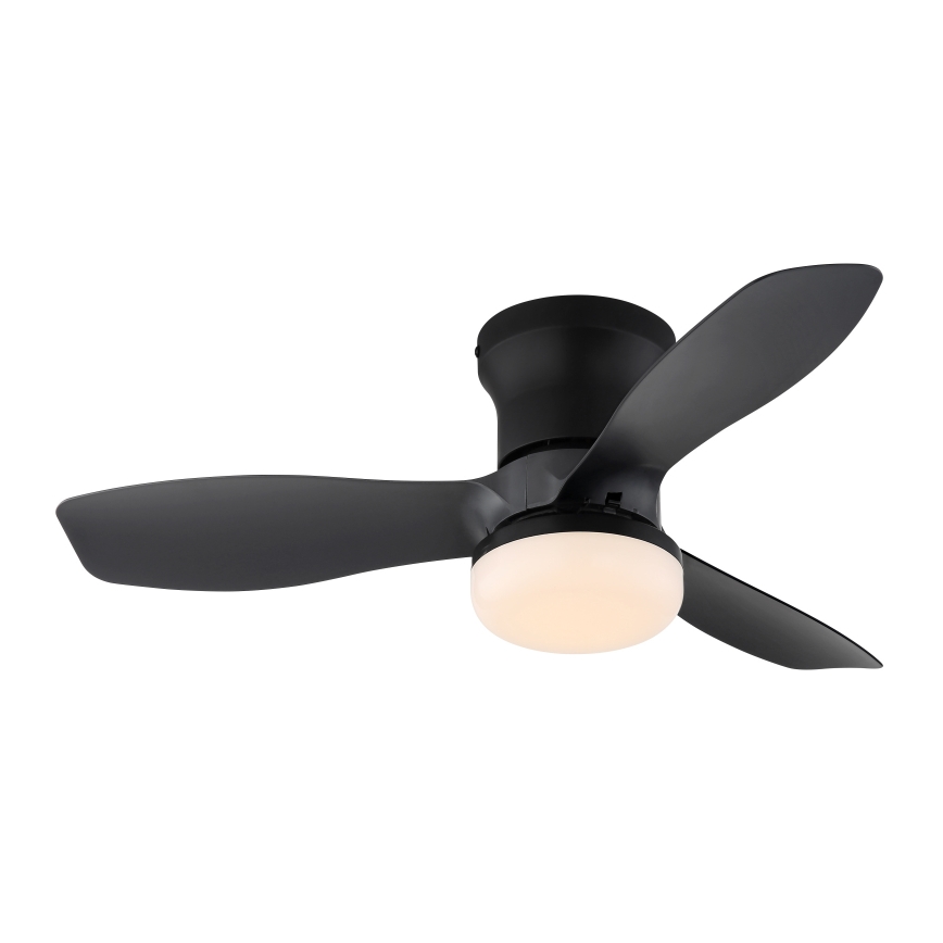 Globo - Ściemnialny wentylator sufitowy LED/15W/230V 2700-6500K czarny + pilot zdalnego sterowania