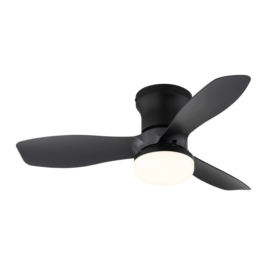 Globo - Ściemnialny wentylator sufitowy LED/15W/230V 2700-6500K czarny + pilot zdalnego sterowania