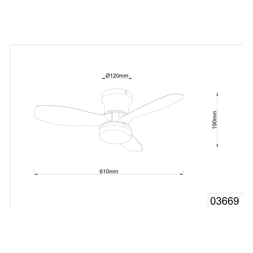 Globo - Ściemnialny wentylator sufitowy LED/15W/230V 2700-6500K czarny + pilot zdalnego sterowania