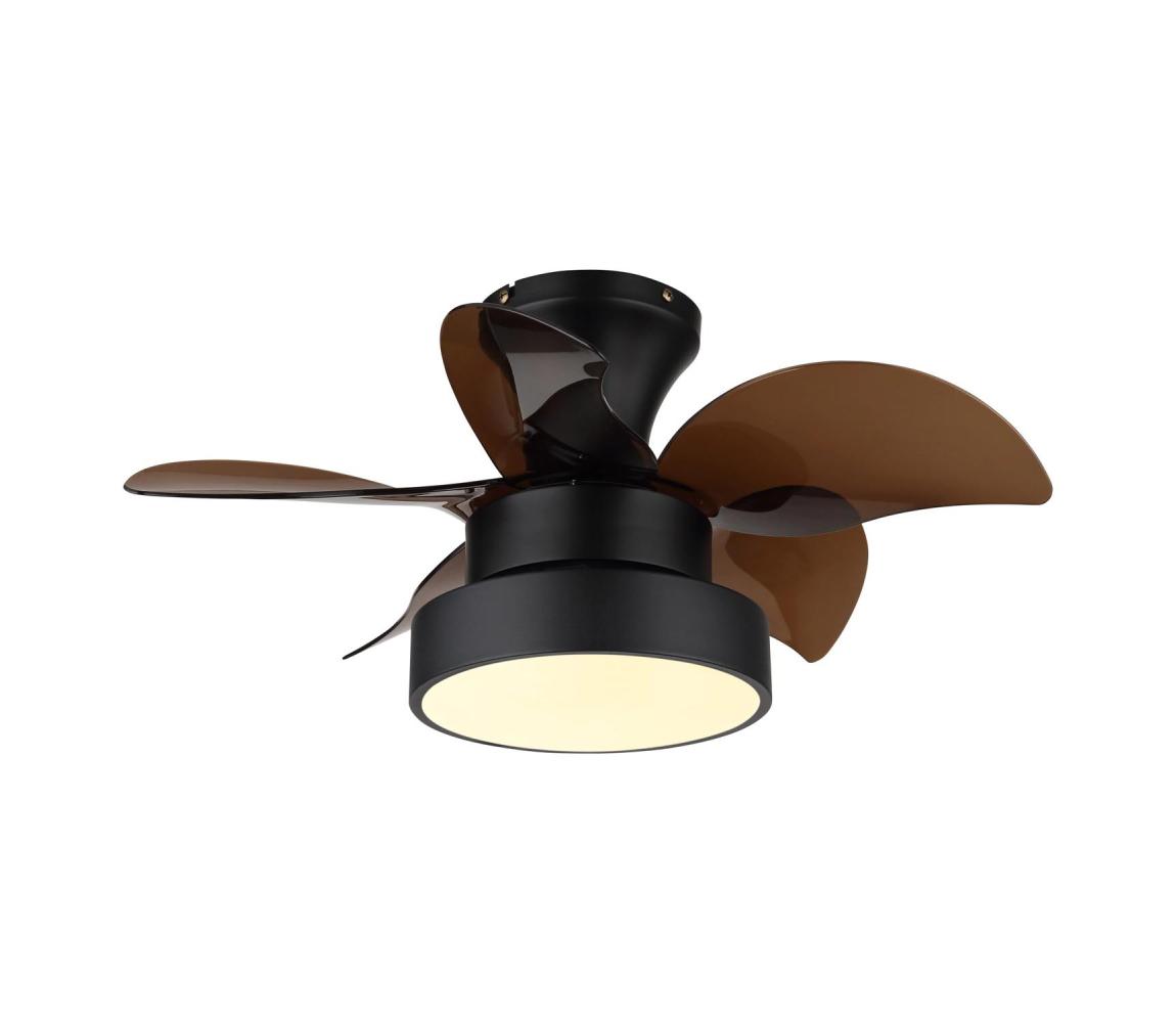 Globo 03670-LED ściemnialny wentylator sufitowy KARI LED/22W/230V 3000/4500/6000K brązowy+pilot