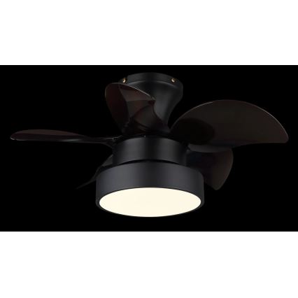 Globo - ściemnialny wentylator sufitowy LED/22W/230V 3000/4500/6000K brązowy + z pilotem