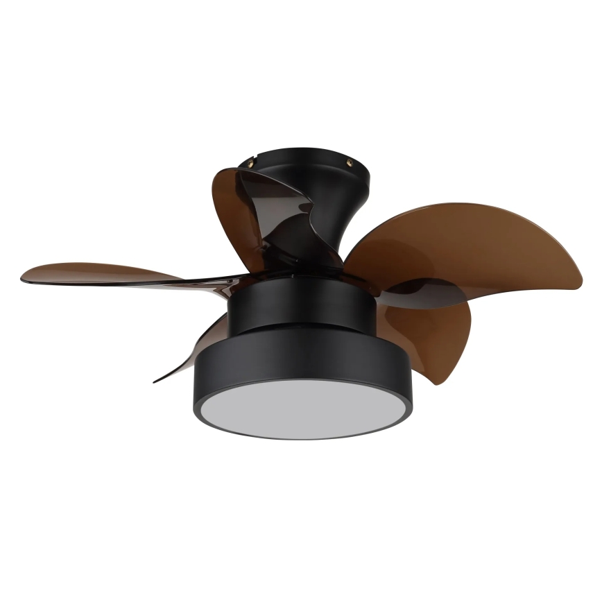 Globo - ściemnialny wentylator sufitowy LED/22W/230V 3000/4500/6000K brązowy + z pilotem
