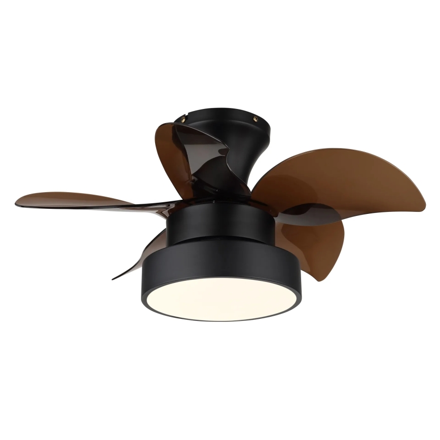 Globo - ściemnialny wentylator sufitowy LED/22W/230V 3000/4500/6000K brązowy + z pilotem