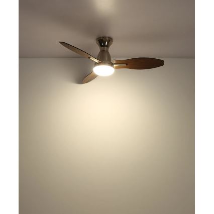 Globo - LED sufitowy wentylator z regulacją jasności LED/22W/230V 3000/4500/6000K + pilot zdalnego sterowania