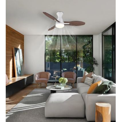 Globo - LED sufitowy wentylator z regulacją jasności LED/22W/230V 3000/4500/6000K + pilot zdalnego sterowania