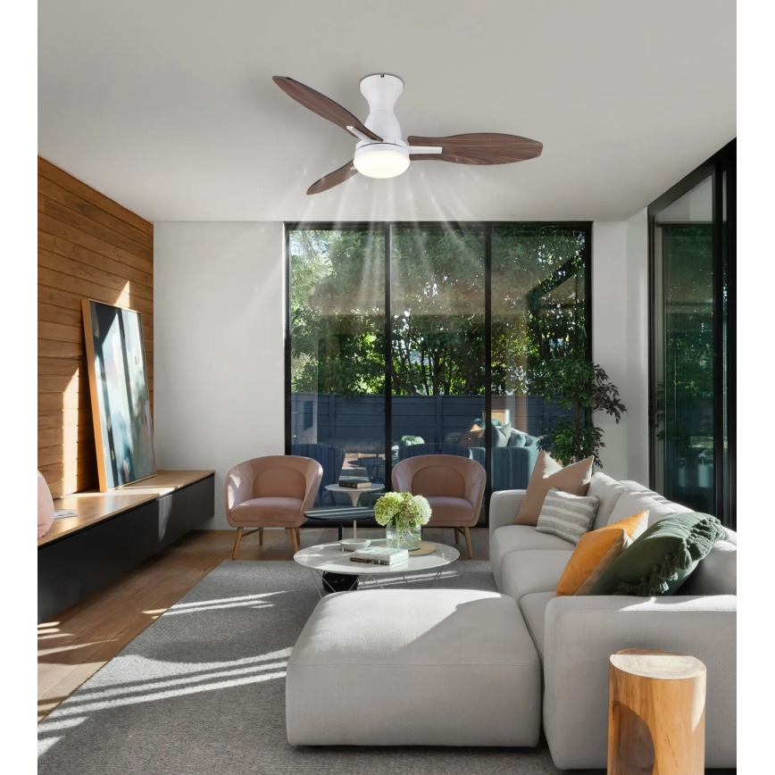 Globo - LED sufitowy wentylator z regulacją jasności LED/22W/230V 3000/4500/6000K + pilot zdalnego sterowania