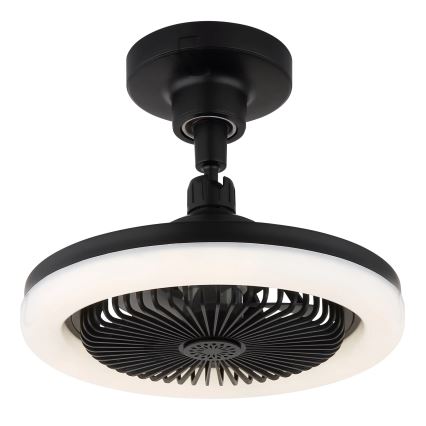 Globo - ściemnialny sufitowy wentylator LED/20W/230V 3000-6500K czarny + pilot zdalnego sterowania