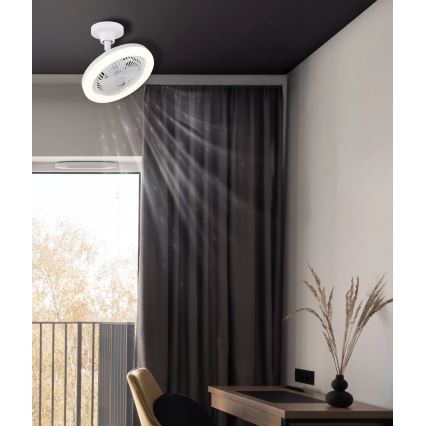 Globo - Ściemnialny wentylator sufitowy LED/20W/230V 3000-6500K biały + pilot