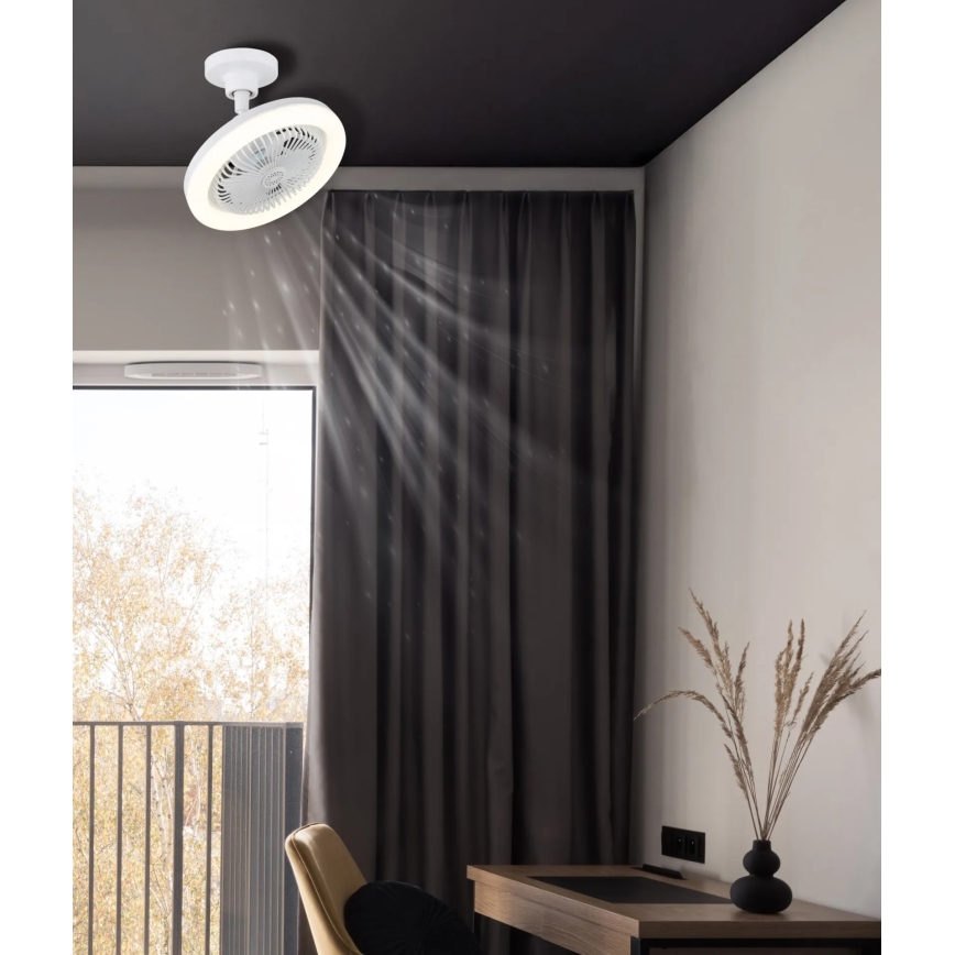 Globo - Ściemnialny wentylator sufitowy LED/20W/230V 3000-6500K biały + pilot