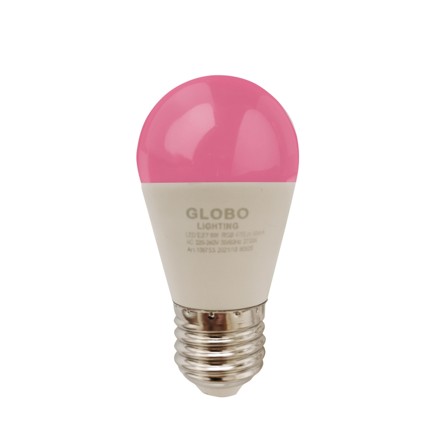 Globo - Ściemnialna żarówka LED RGBW E27/6W/230V 3000K + pilot zdalnego sterowania