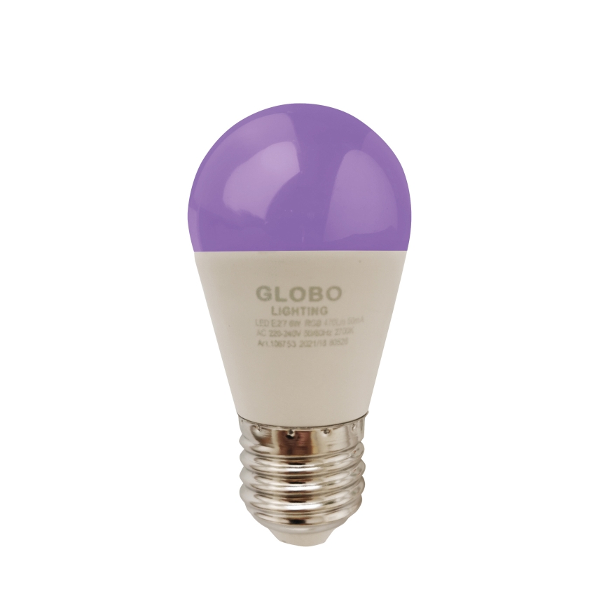 Globo - Ściemnialna żarówka LED RGBW E27/6W/230V 3000K + pilot zdalnego sterowania