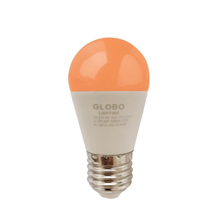 Globo - Ściemnialna żarówka LED RGBW E27/6W/230V 3000K + pilot zdalnego sterowania
