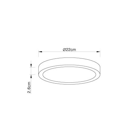 Globo - LED Ściemnialne oświetlenie łazienkowe LED/28W/230V