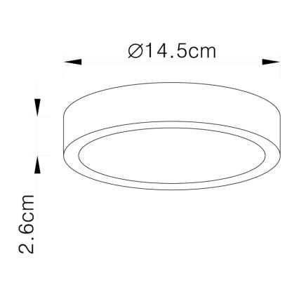 Globo - LED Plafon LED/15W/230V