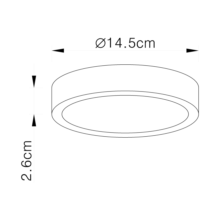 Globo - LED ściemnialna lampa sufitowa LED/15W/230V