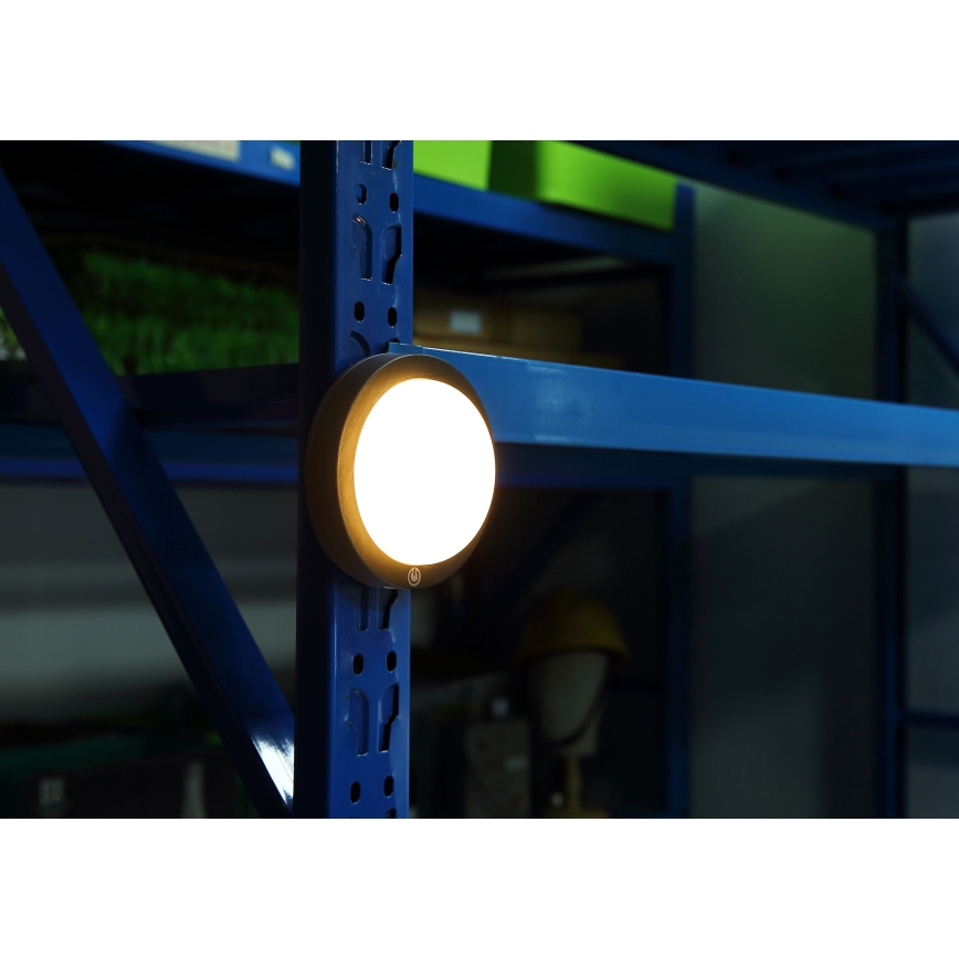 Globo - LED Akumulatorowy kinkiet dotykowy LED/1,2W/3,7V śr. 15 cm 1800 mAh czarny