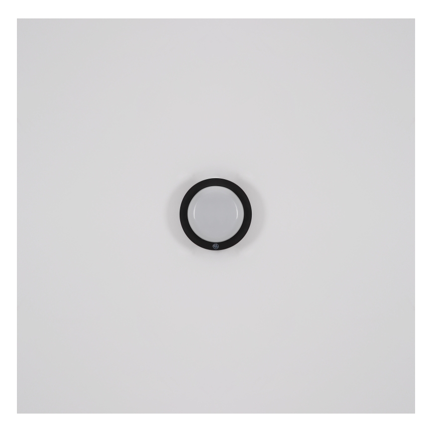 Globo - LED Akumulatorowy kinkiet dotykowy LED/1,2W/3,7V śr. 15 cm 1800 mAh czarny