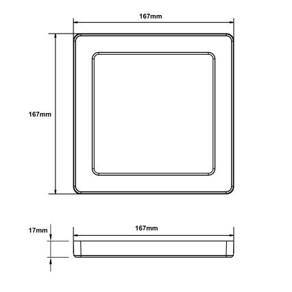 Globo - LED Plafon LED/12W/230V 3000/4000/6500K biały