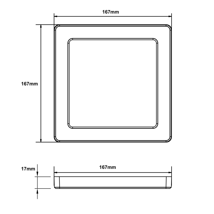 Globo - LED Plafon LED/12W/230V 3000/4000/6500K biały