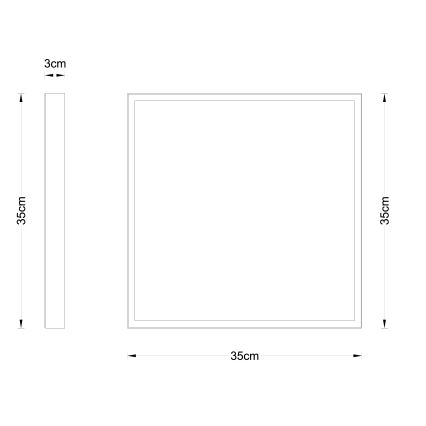 Globo - LED Plafon LED/22W/230V 35x35 cm