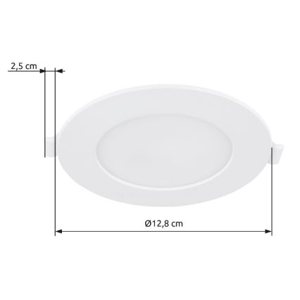 Globo - LED Oprawa wpuszczana LED/6W/230V 4000K śr. 12,8 cm