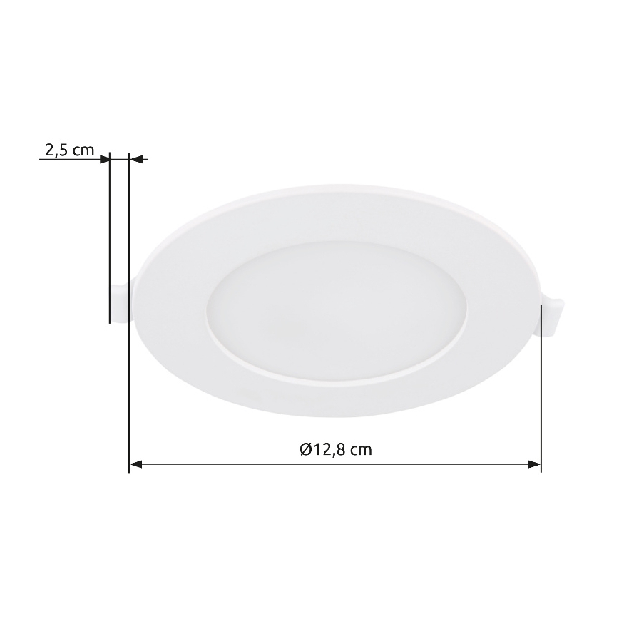 Globo - LED Oprawa wpuszczana LED/6W/230V 4000K śr. 12,8 cm