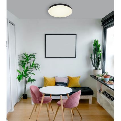 Globo - LED Plafon LED/50W/230V 3000K/4000K/6500K śr. 50 cm czarny