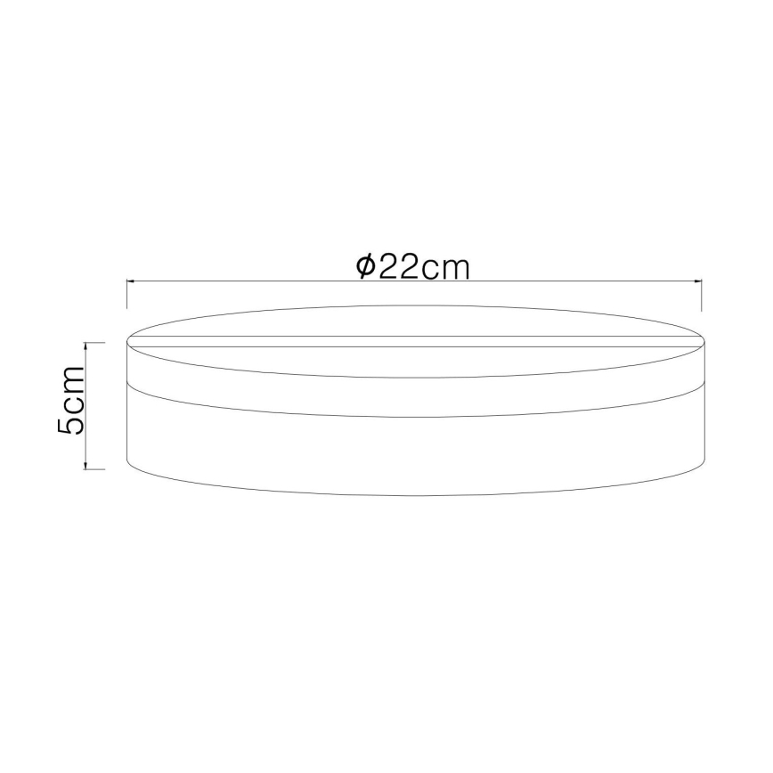 Globo - LED Plafon LED/12W/230V 4000K śr. 22 cm biały