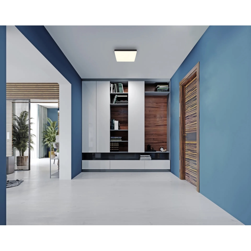 Globo - LED Plafon LED/18W/230V 4000K 30x30 cm czarny