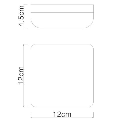 Globo - LED Plafon LED/8W/230V 4000K 12x12 cm biały