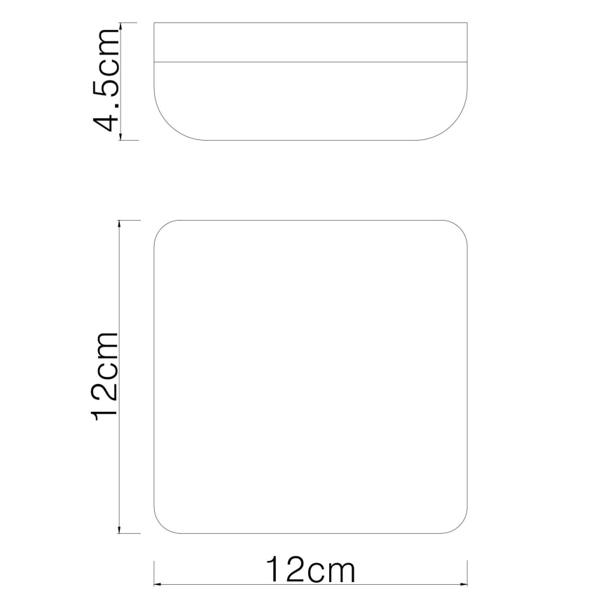 Globo - LED Plafon LED/8W/230V 4000K 12x12 cm biały