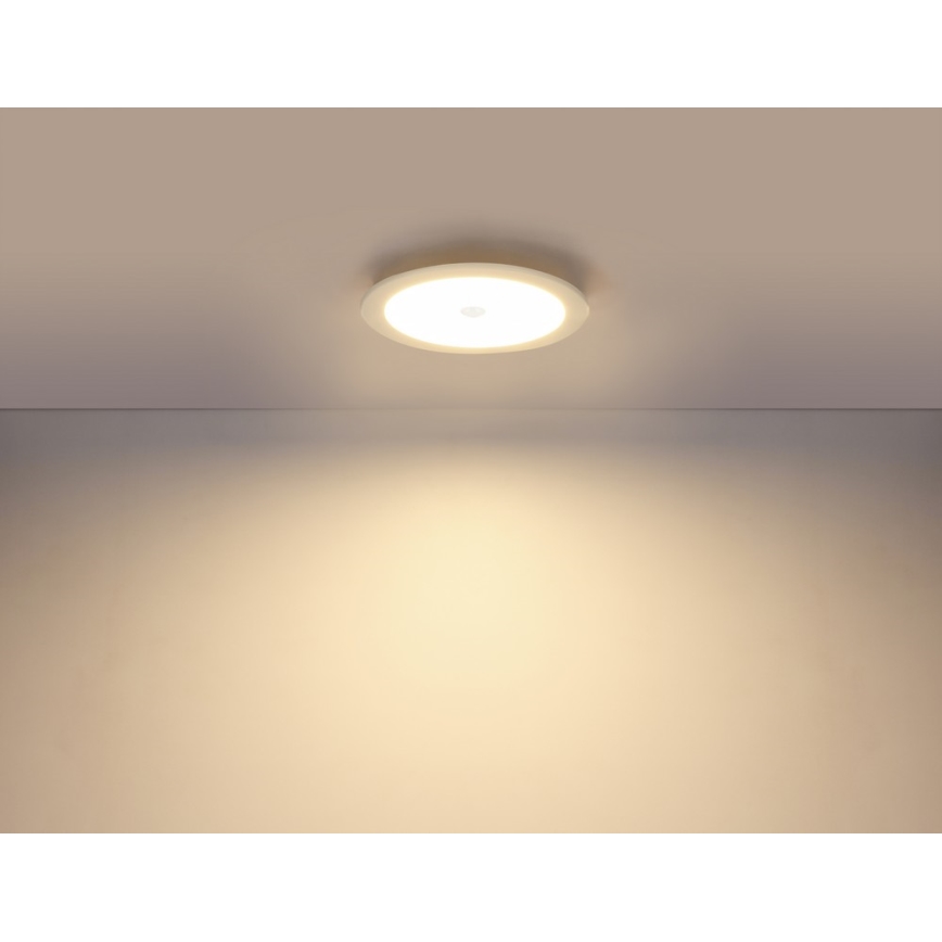 GLOBO 12392-18S - LED Łazienkowe oświetlenie natynkowe z czujnikiem POLLY 1xLED/18W IP44