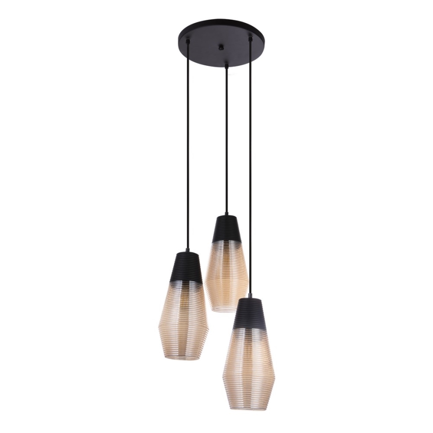 Globo 15043-3 - Żyrandol na lince WAYNE 3xE27/60W/230V
