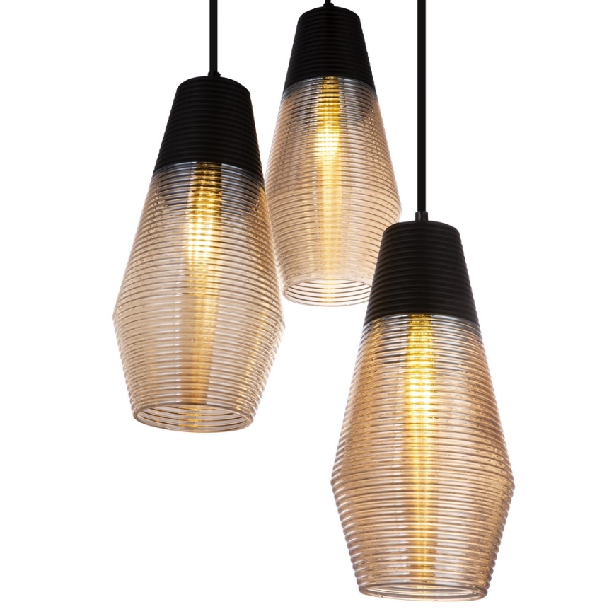 Globo 15043-3 - Żyrandol na lince WAYNE 3xE27/60W/230V