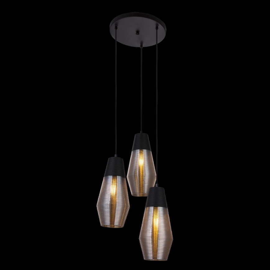 Globo 15043-3 - Żyrandol na lince WAYNE 3xE27/60W/230V