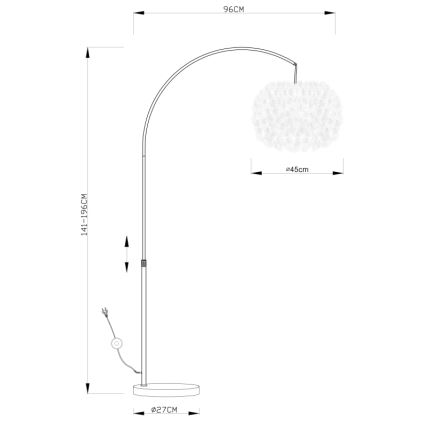 Globo - Lampa stołowa 1xE27/40W/230V