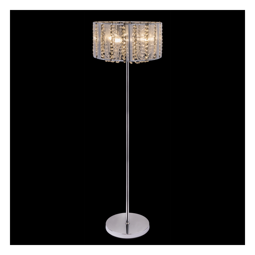 Globo - Kryształowa lampa stojąca 4xE14/40W/230V