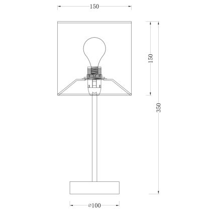 Globo - Lampa stołowa 1xE14/40W/230V