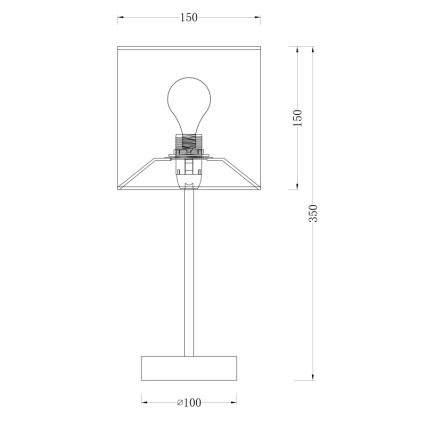 Globo - Lampa stołowa 1xE14/40W/230V