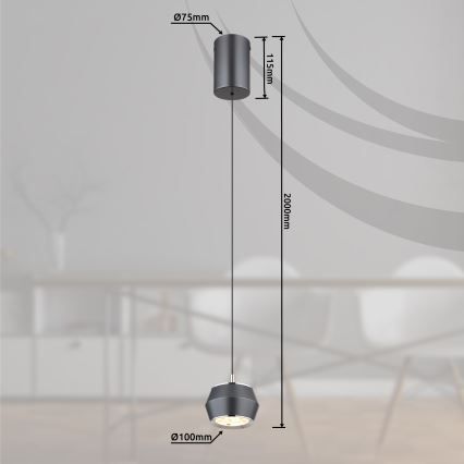 Globo - LED Żyrandol na lince LED/6W/230V