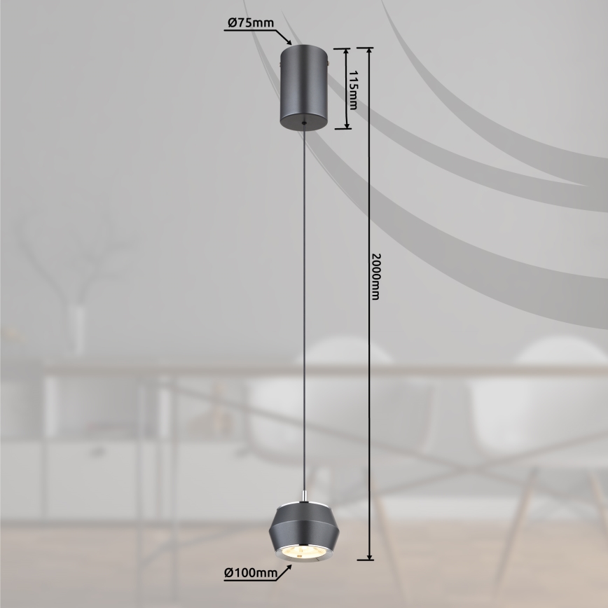 Globo - LED Żyrandol na lince LED/6W/230V