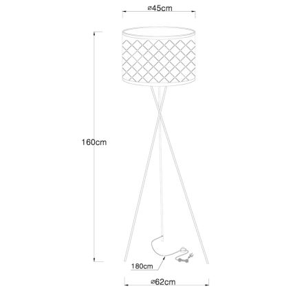 Globo - Lampa stołowa 1xE27/60W/230V